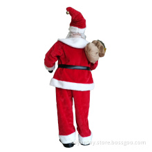 Cute Gift Child Standing Santa Claus Doll Decoration